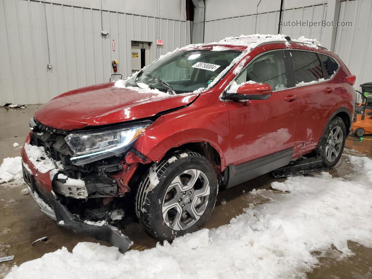 2018 Honda Cr-v Exl Burgundy vin: 5J6RW2H81JL029819