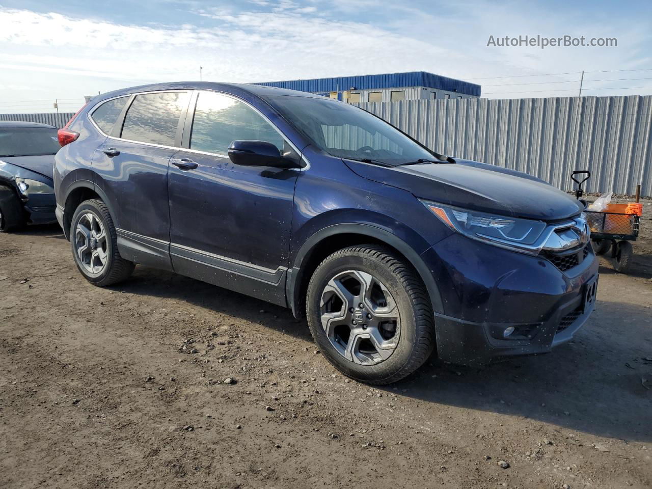 2019 Honda Cr-v Exl Blue vin: 5J6RW2H81KA008255