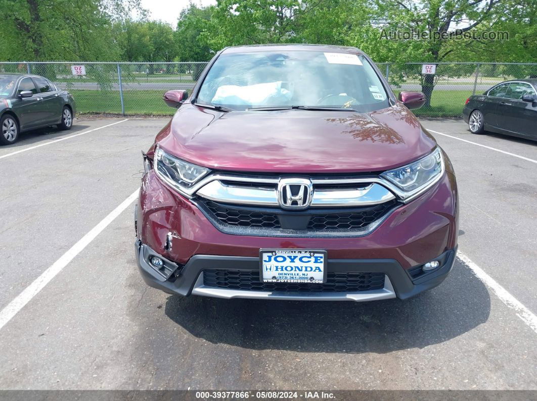 2019 Honda Cr-v Ex-l Maroon vin: 5J6RW2H81KL026971