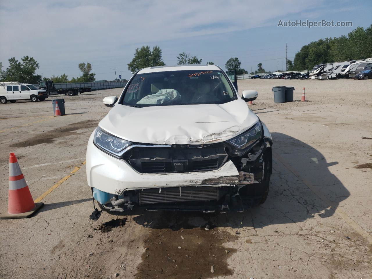 2017 Honda Cr-v Exl White vin: 5J6RW2H82HL061785