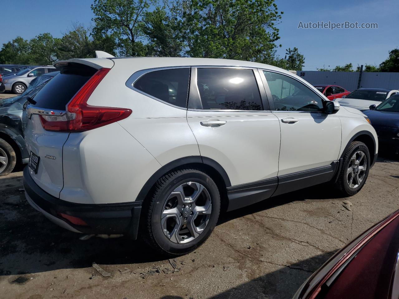 2018 Honda Cr-v Exl White vin: 5J6RW2H82JL028212