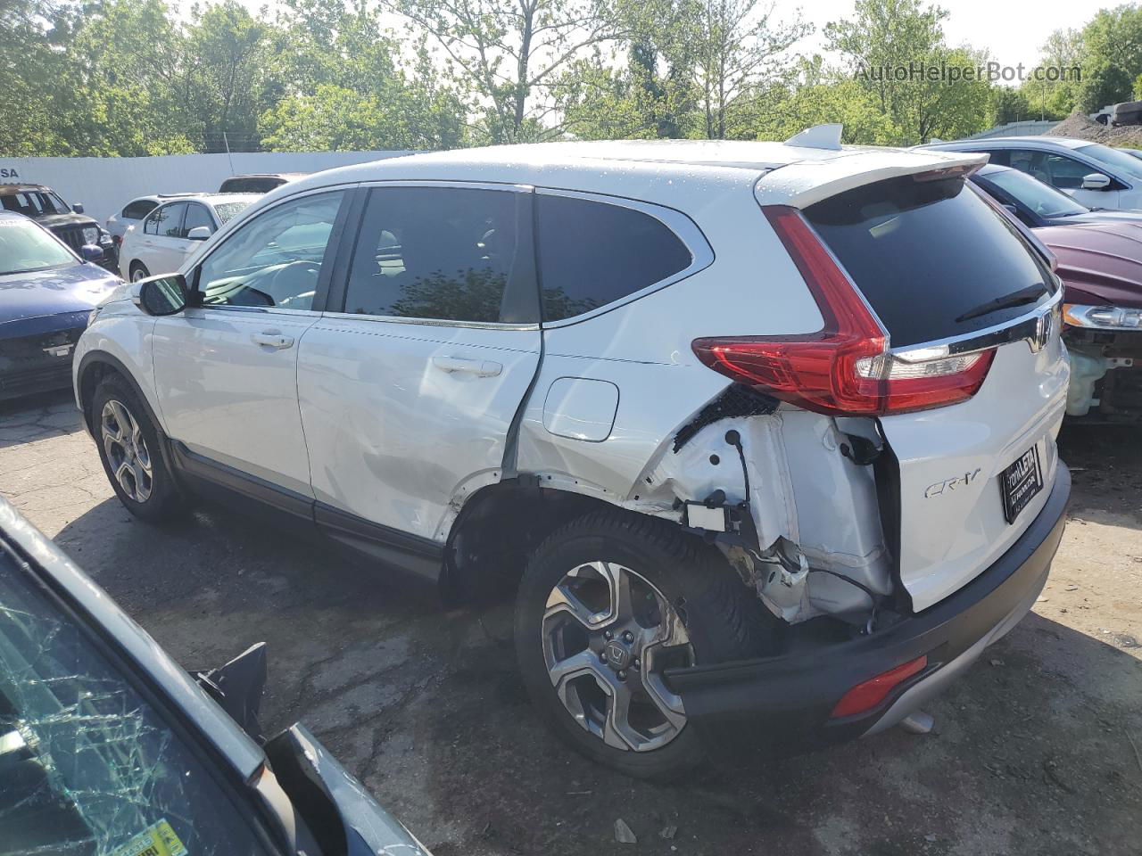 2018 Honda Cr-v Exl White vin: 5J6RW2H82JL028212