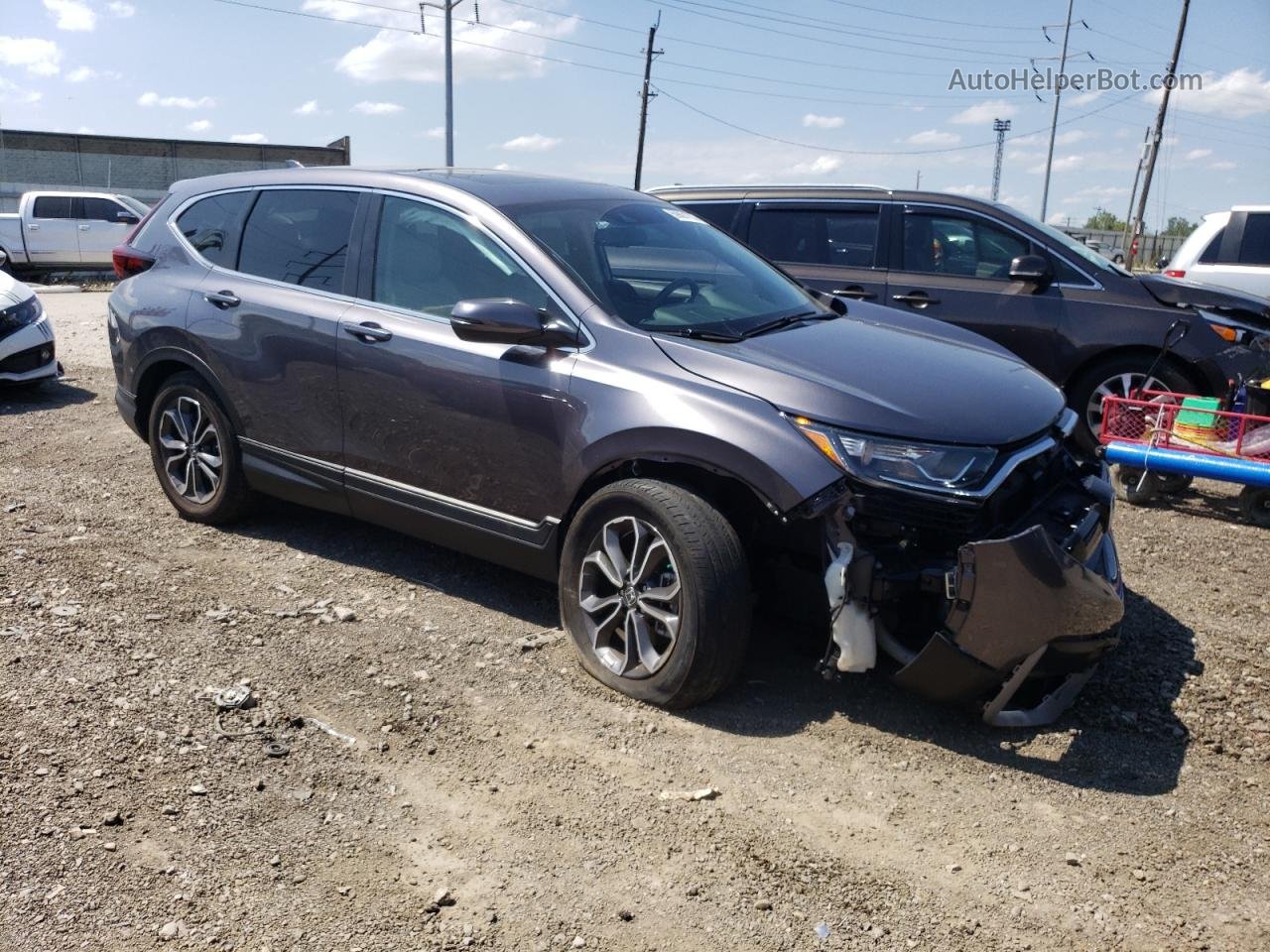 2020 Honda Cr-v Exl Gray vin: 5J6RW2H82LL037852