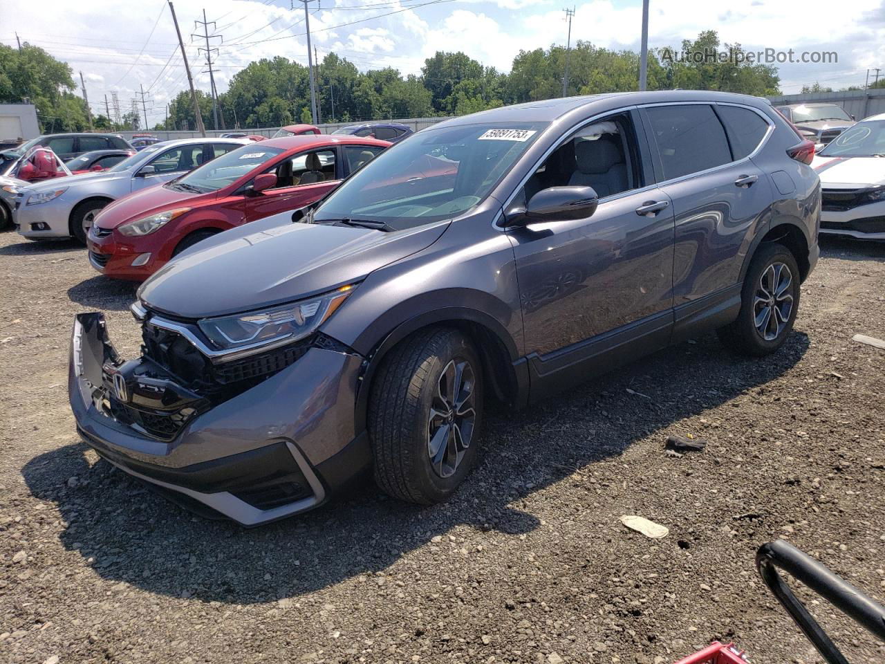 2020 Honda Cr-v Exl Gray vin: 5J6RW2H82LL037852