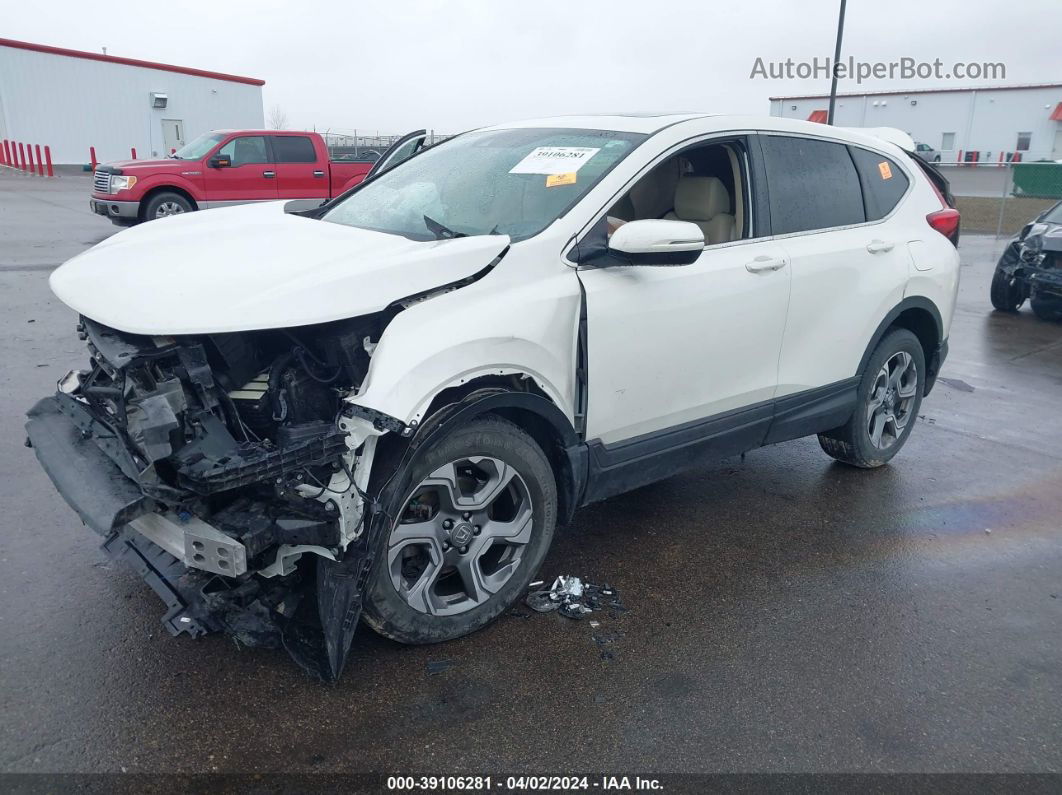 2018 Honda Cr-v Ex-l/ex-l Navi White vin: 5J6RW2H83JL026145