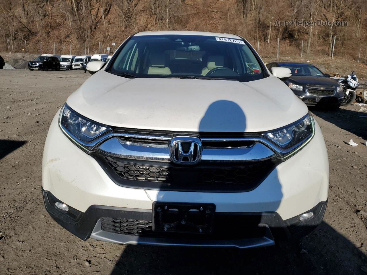 2017 Honda Cr-v Exl White vin: 5J6RW2H84HL020266