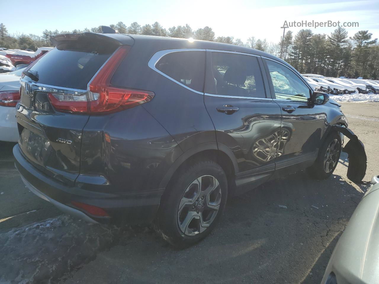 2017 Honda Cr-v Exl Серый vin: 5J6RW2H84HL024558