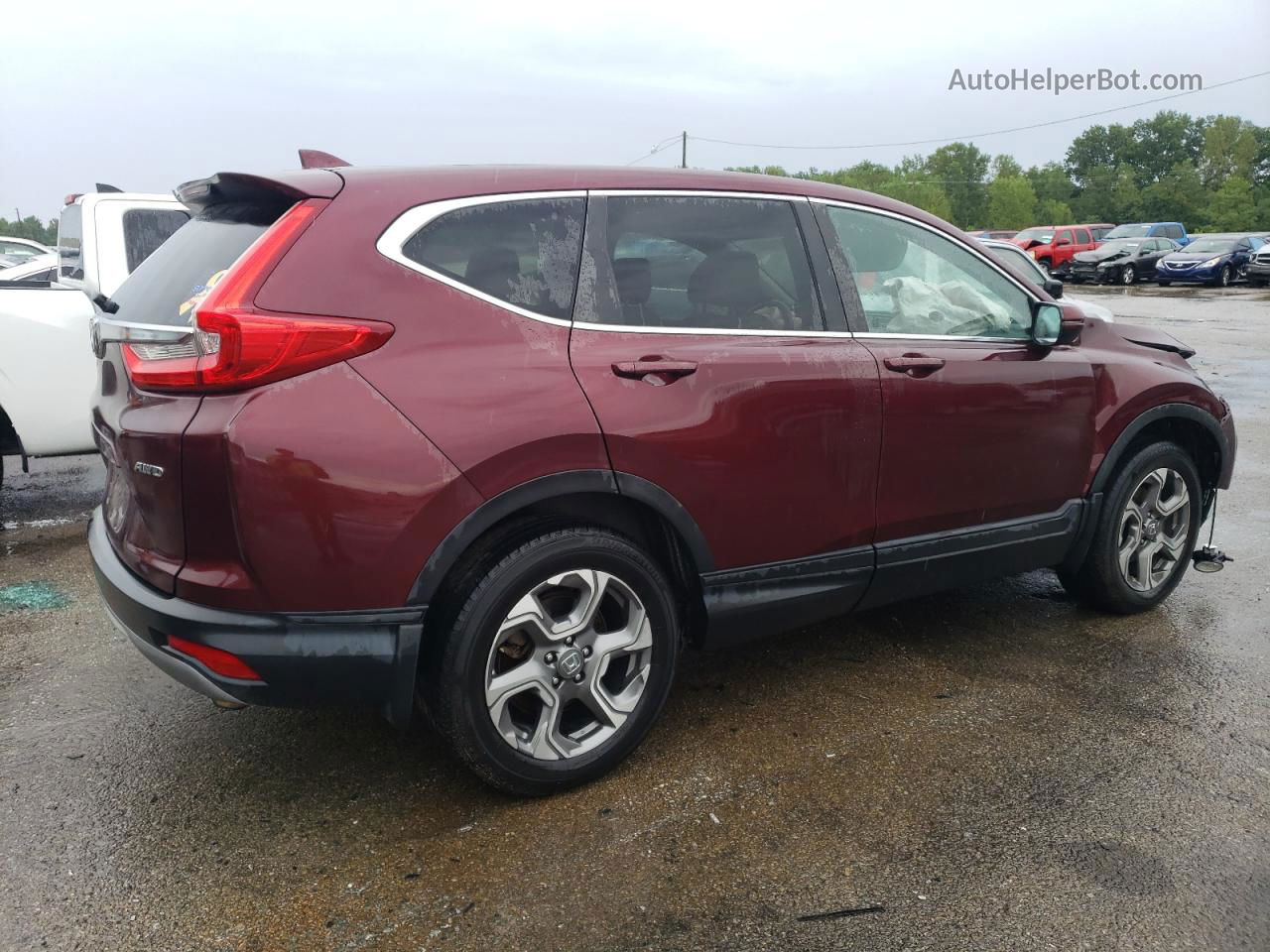 2017 Honda Cr-v Exl Burgundy vin: 5J6RW2H84HL035317