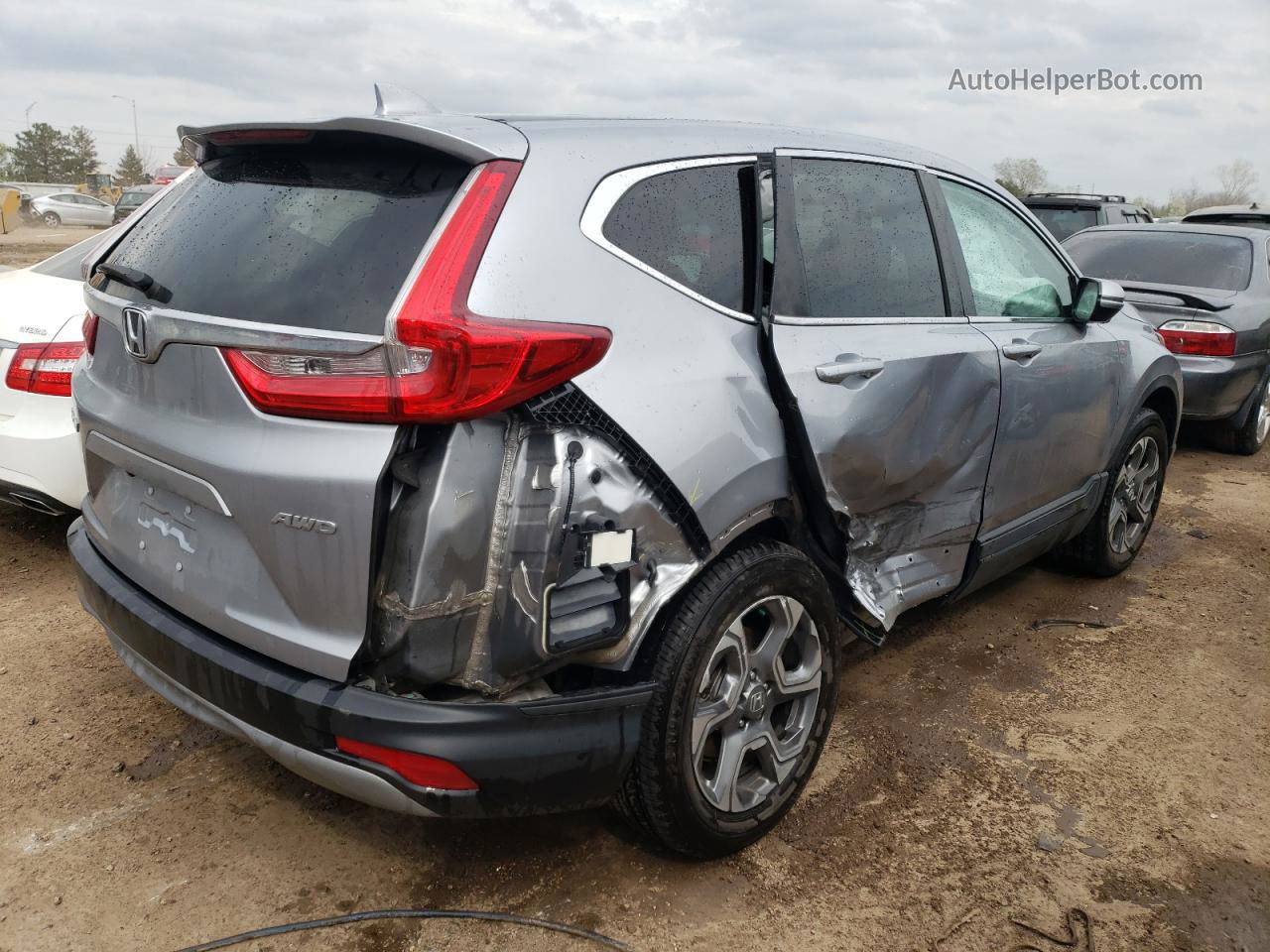 2019 Honda Cr-v Exl Silver vin: 5J6RW2H84KL024664