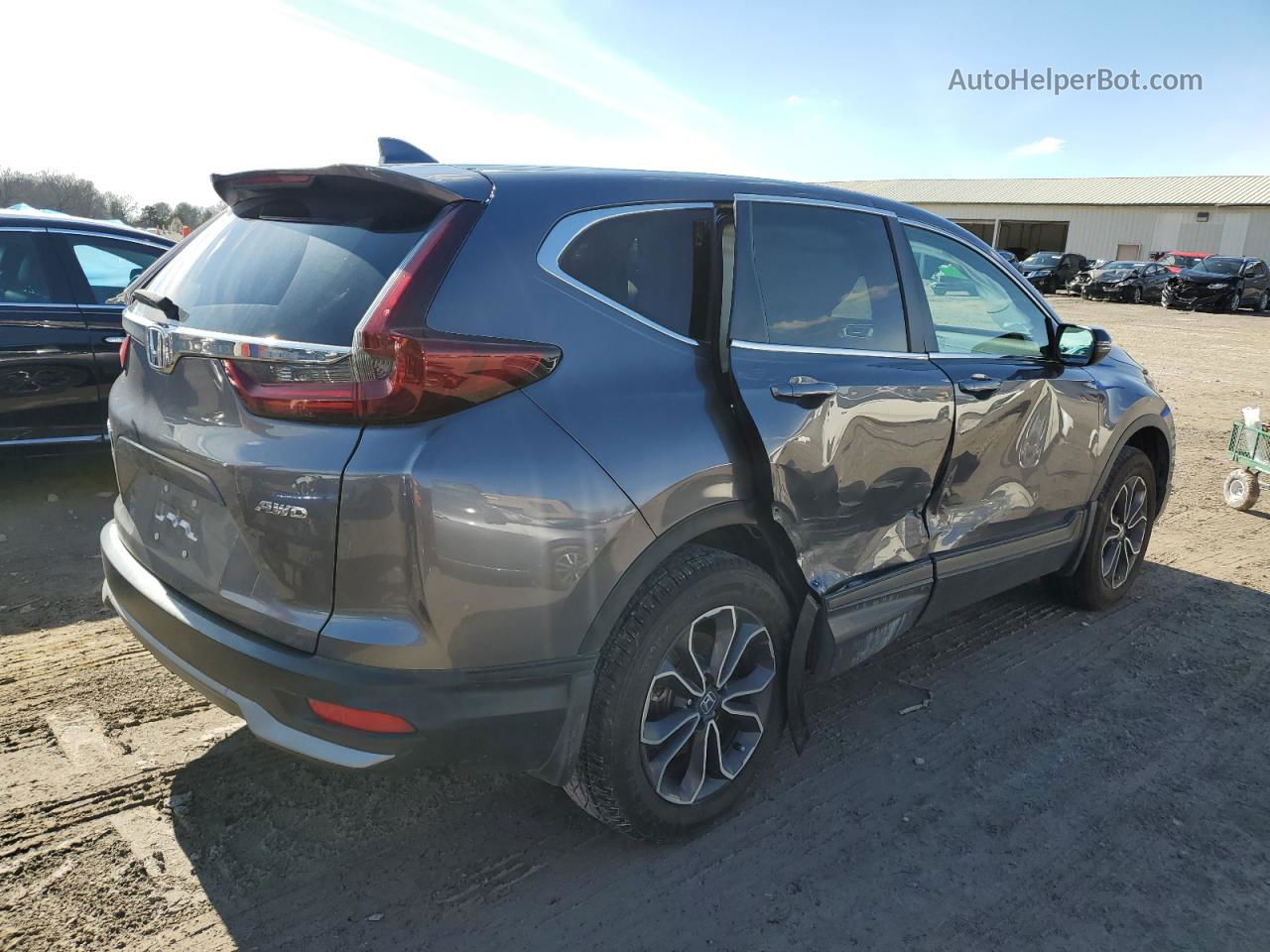 2020 Honda Cr-v Exl Gray vin: 5J6RW2H84LL038615