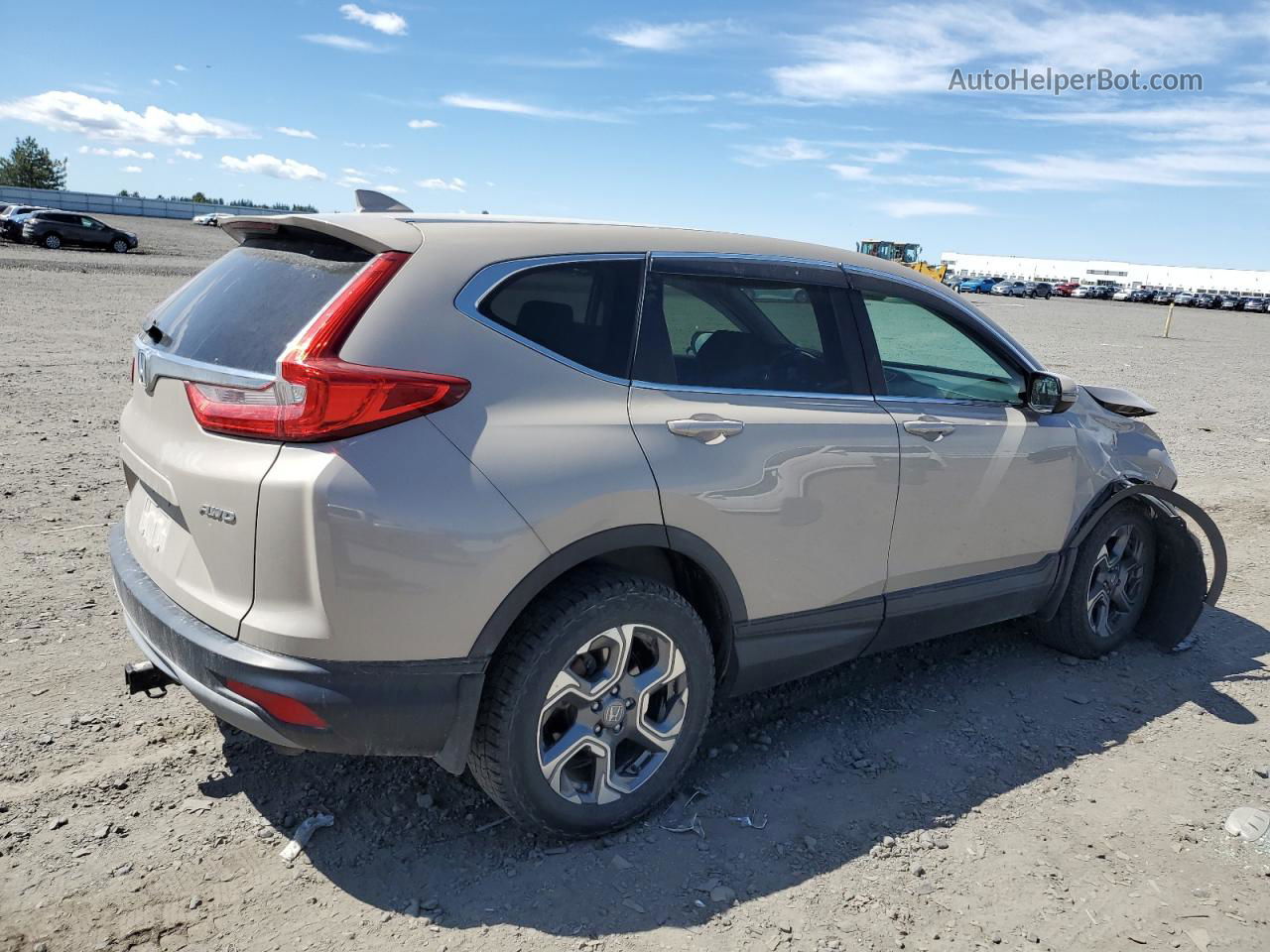 2018 Honda Cr-v Exl Желто-коричневый vin: 5J6RW2H85JL014059