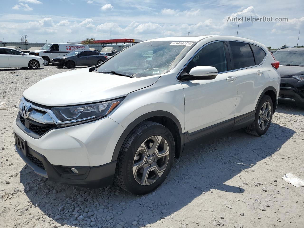 2018 Honda Cr-v Exl White vin: 5J6RW2H85JL020542