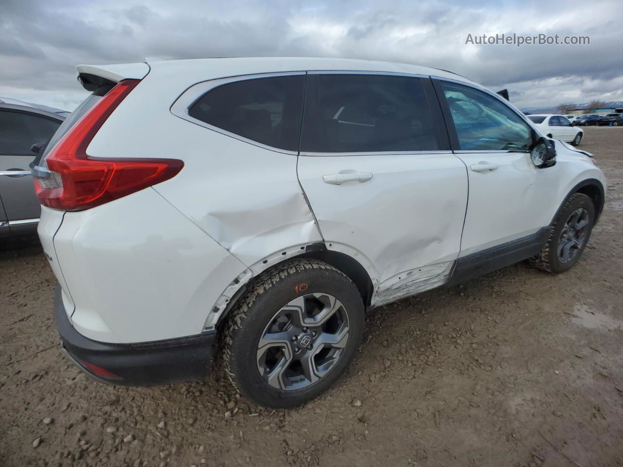 2019 Honda Cr-v Exl White vin: 5J6RW2H85KA019386