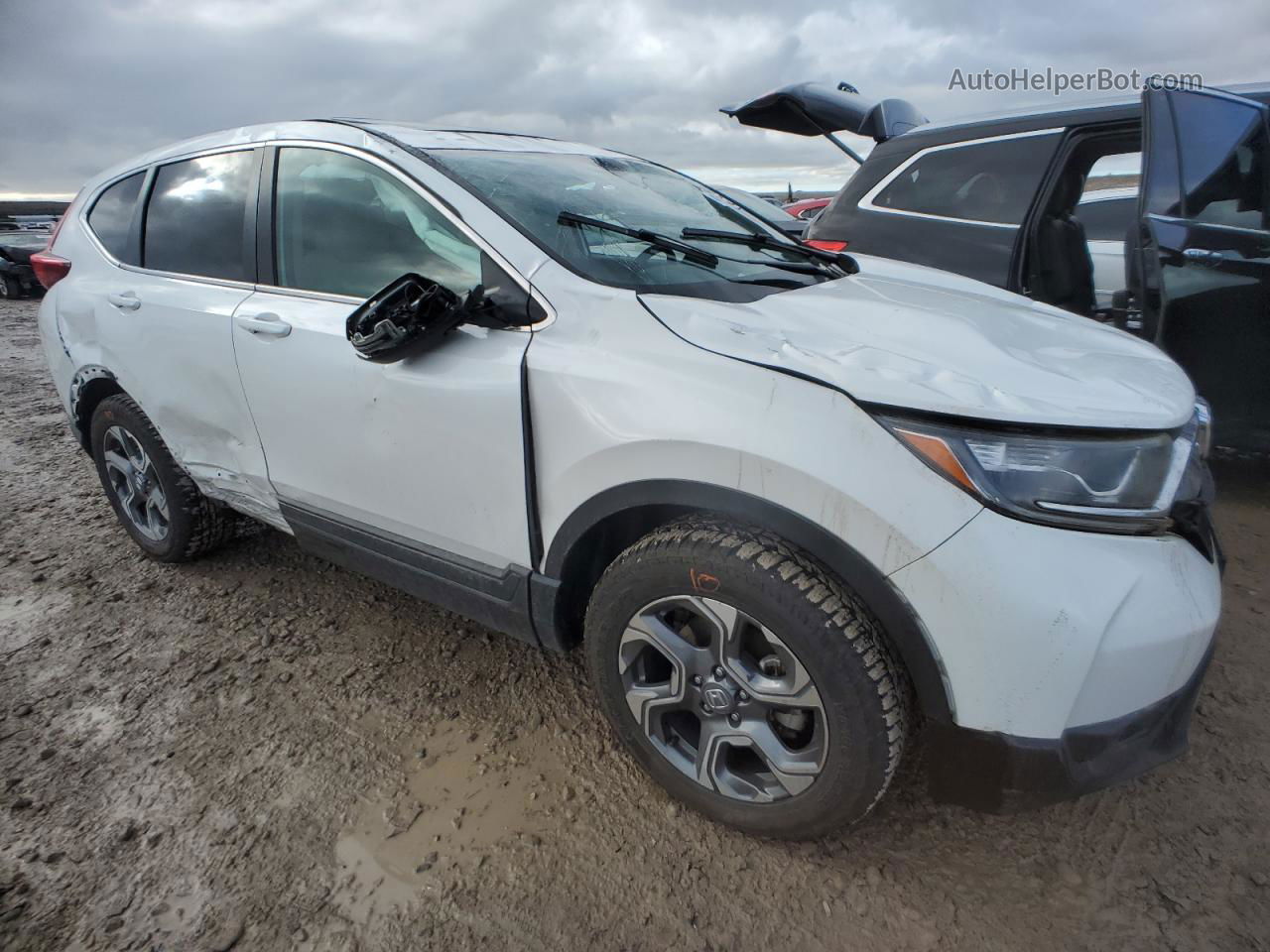 2019 Honda Cr-v Exl White vin: 5J6RW2H85KA019386