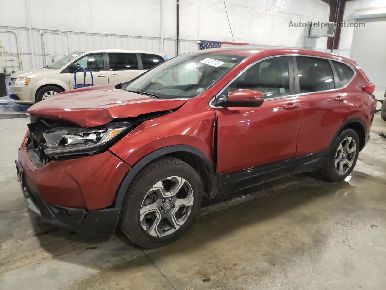 2017 Honda Cr-v Exl Red vin: 5J6RW2H86HL047128