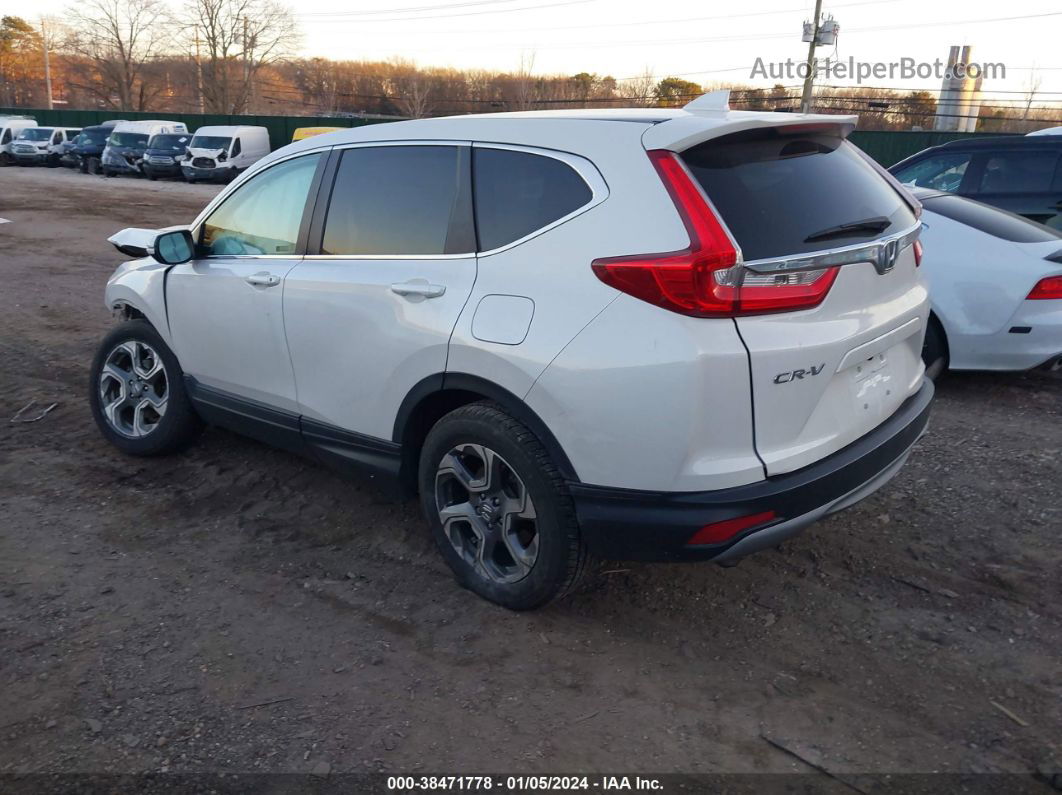 2019 Honda Cr-v Ex-l White vin: 5J6RW2H86KA005674