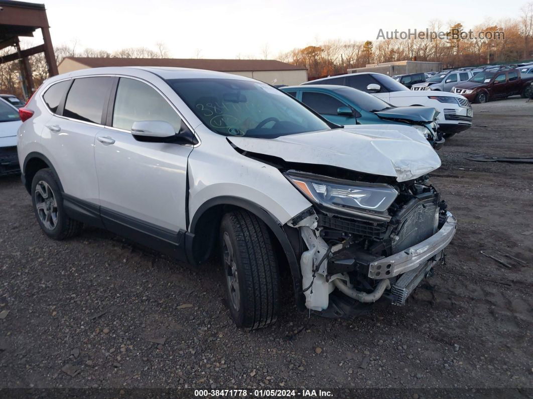 2019 Honda Cr-v Ex-l White vin: 5J6RW2H86KA005674