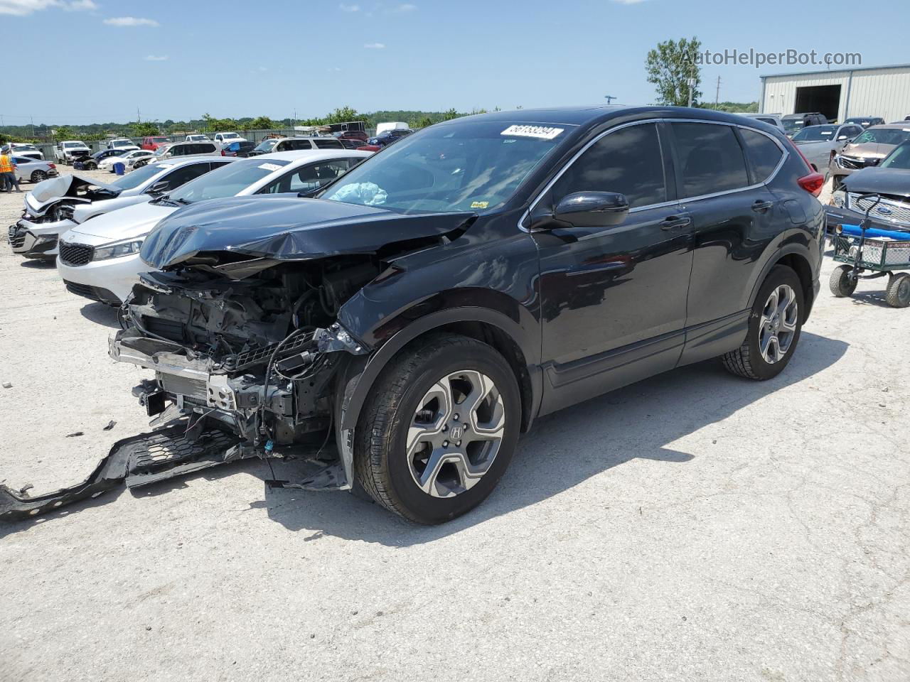 2019 Honda Cr-v Exl Черный vin: 5J6RW2H86KL033849