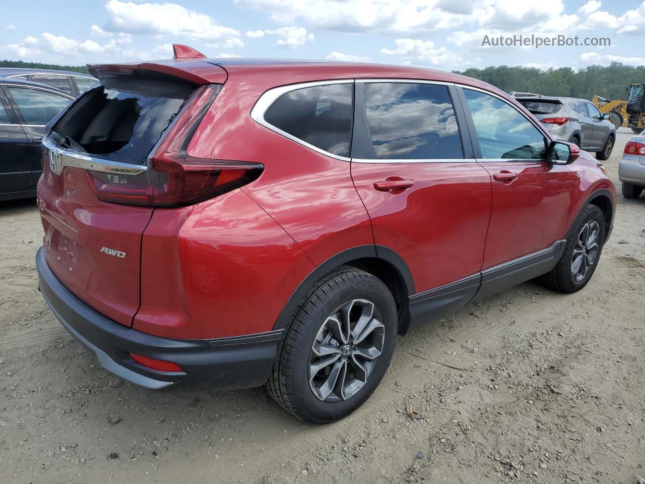 2020 Honda Cr-v Exl Red vin: 5J6RW2H86LL025414