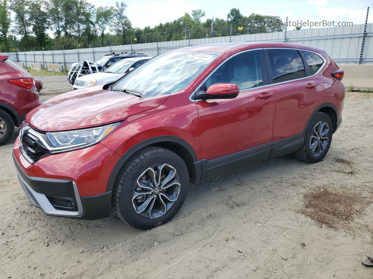 2020 Honda Cr-v Exl Red vin: 5J6RW2H86LL025414