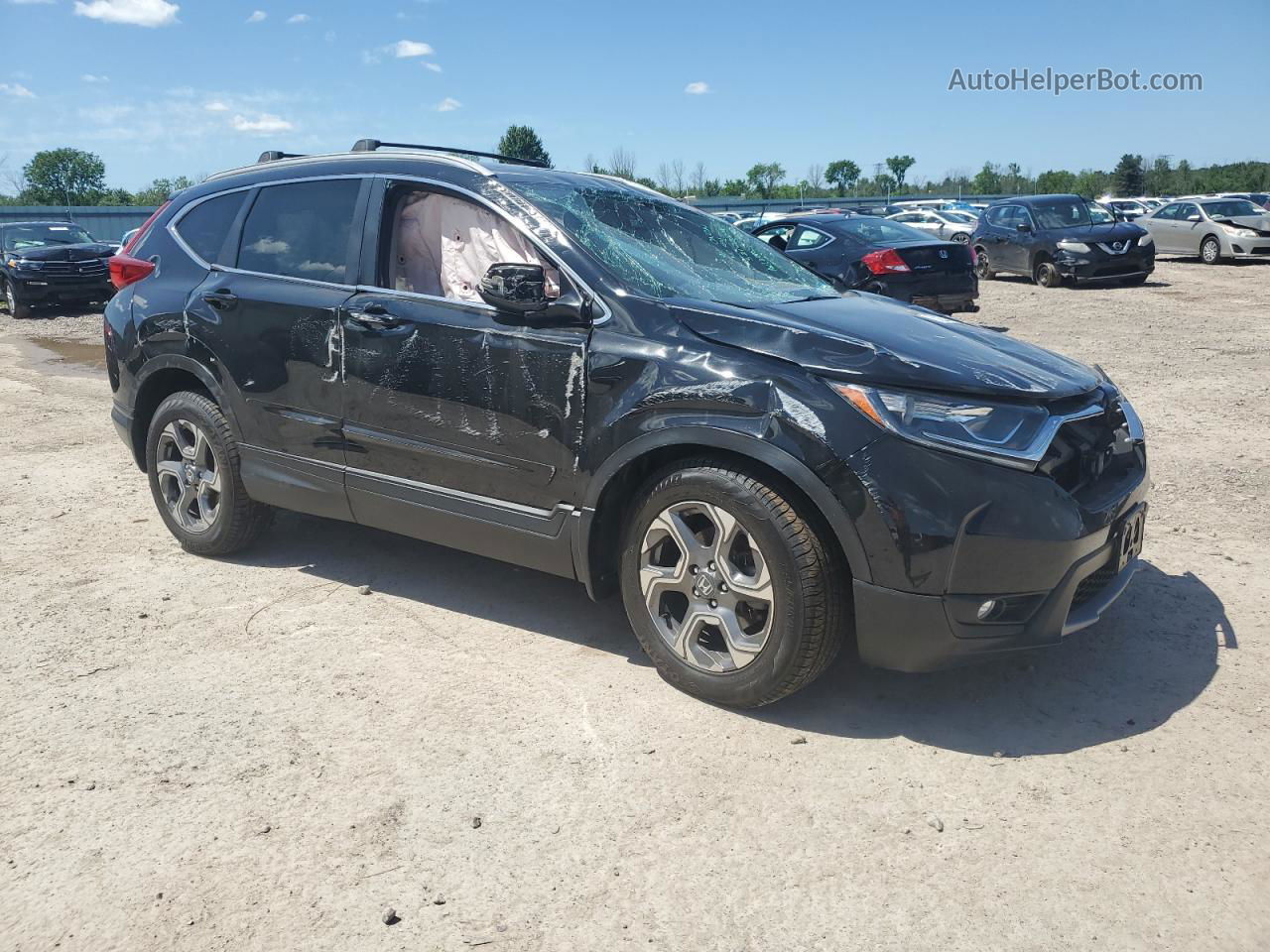 2017 Honda Cr-v Exl Black vin: 5J6RW2H87HL002750