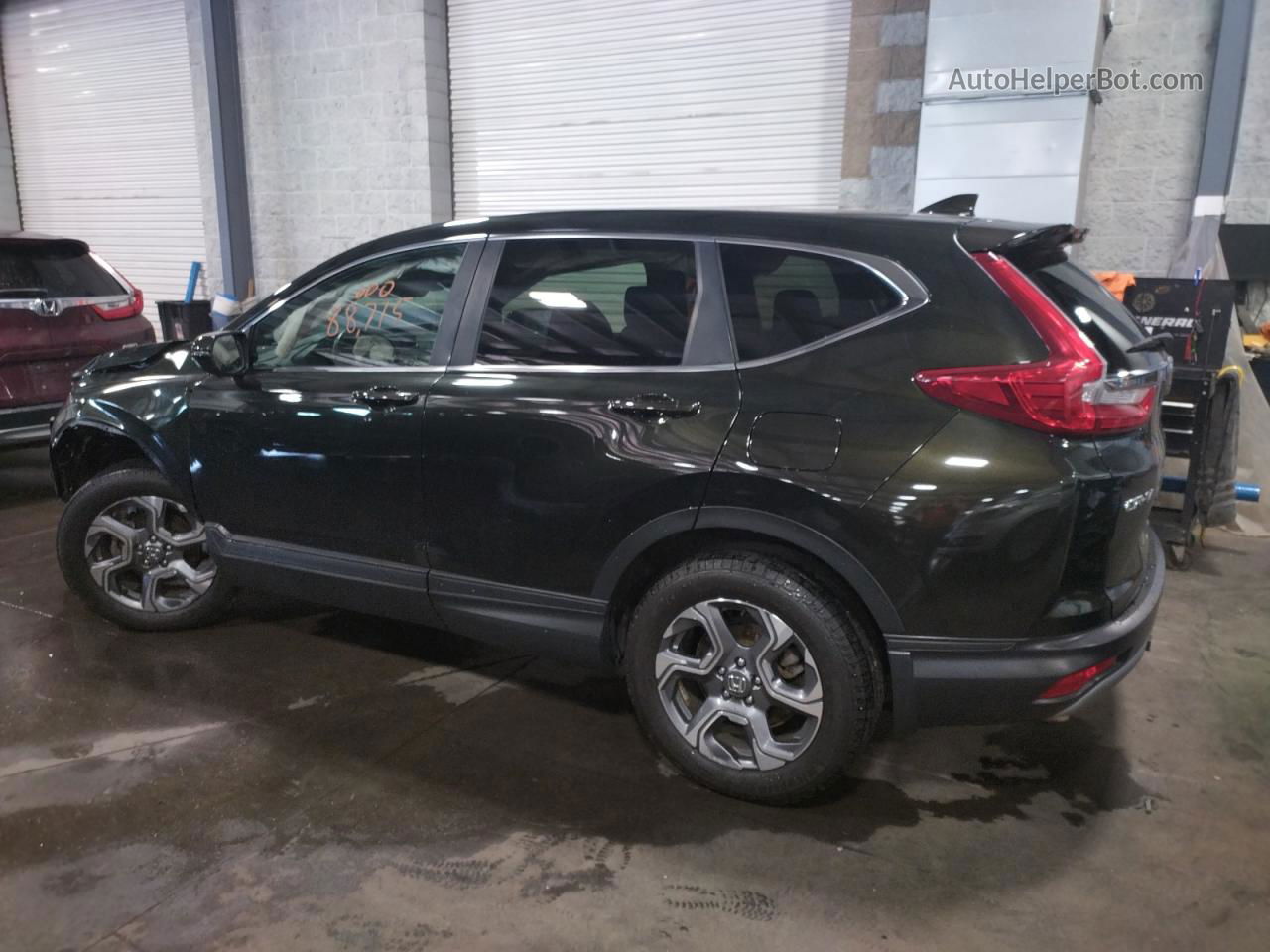 2017 Honda Cr-v Exl Зеленый vin: 5J6RW2H87HL009925