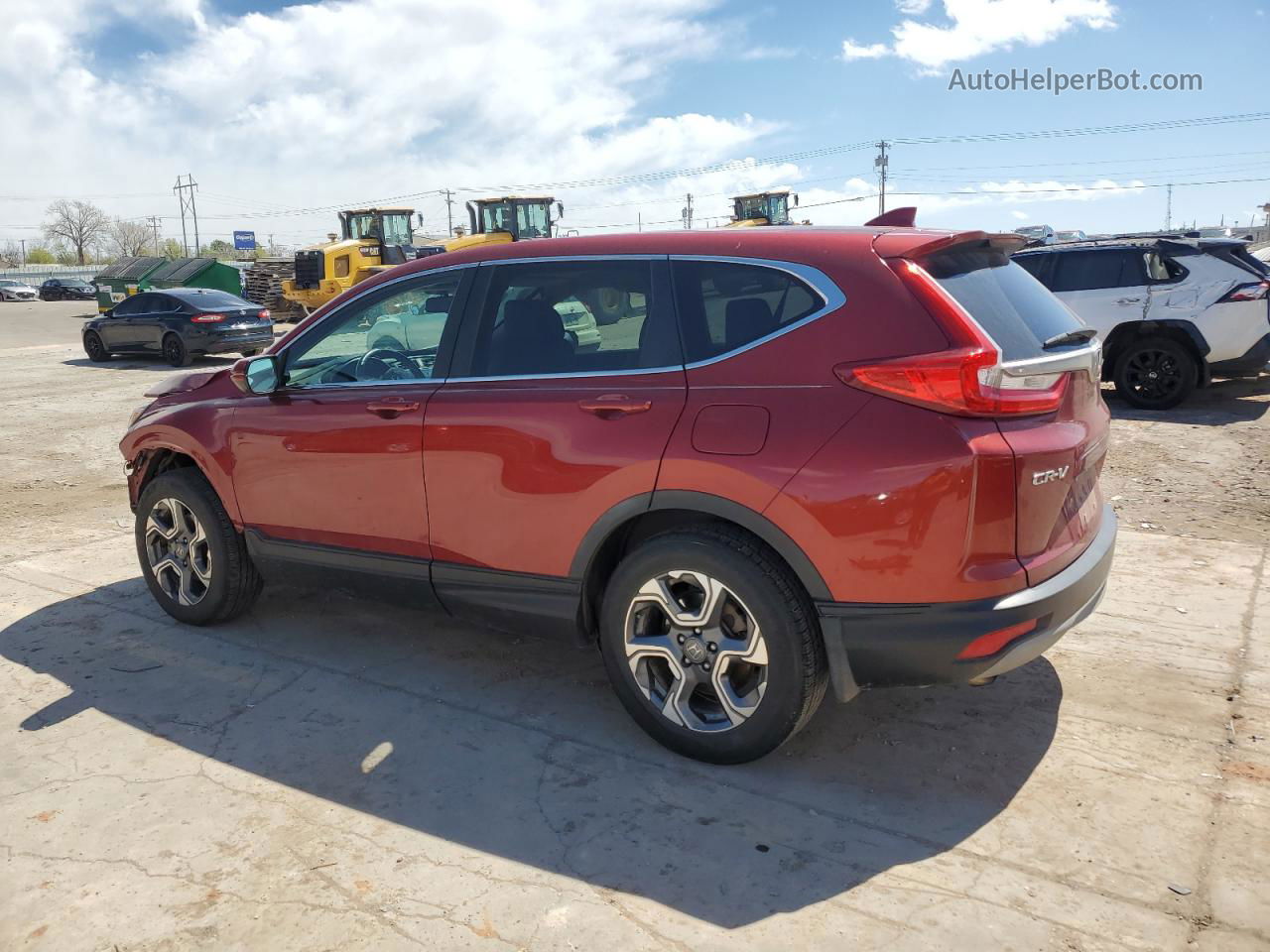 2017 Honda Cr-v Exl Red vin: 5J6RW2H87HL053360