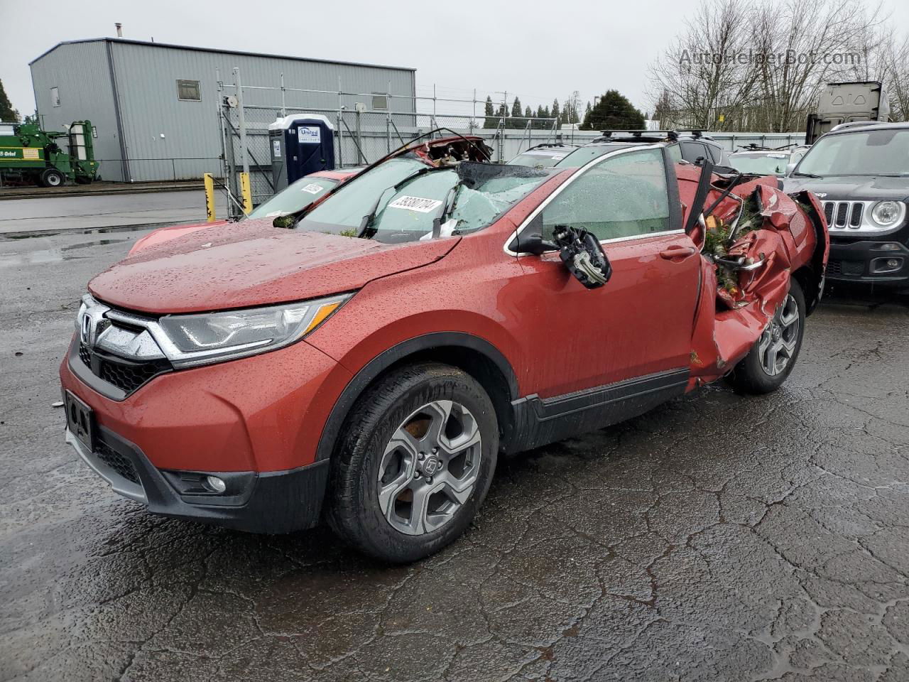 2018 Honda Cr-v Exl Red vin: 5J6RW2H87JL005119