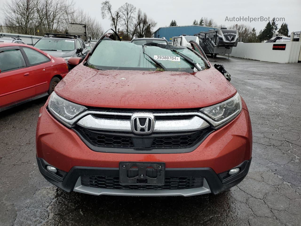 2018 Honda Cr-v Exl Red vin: 5J6RW2H87JL005119