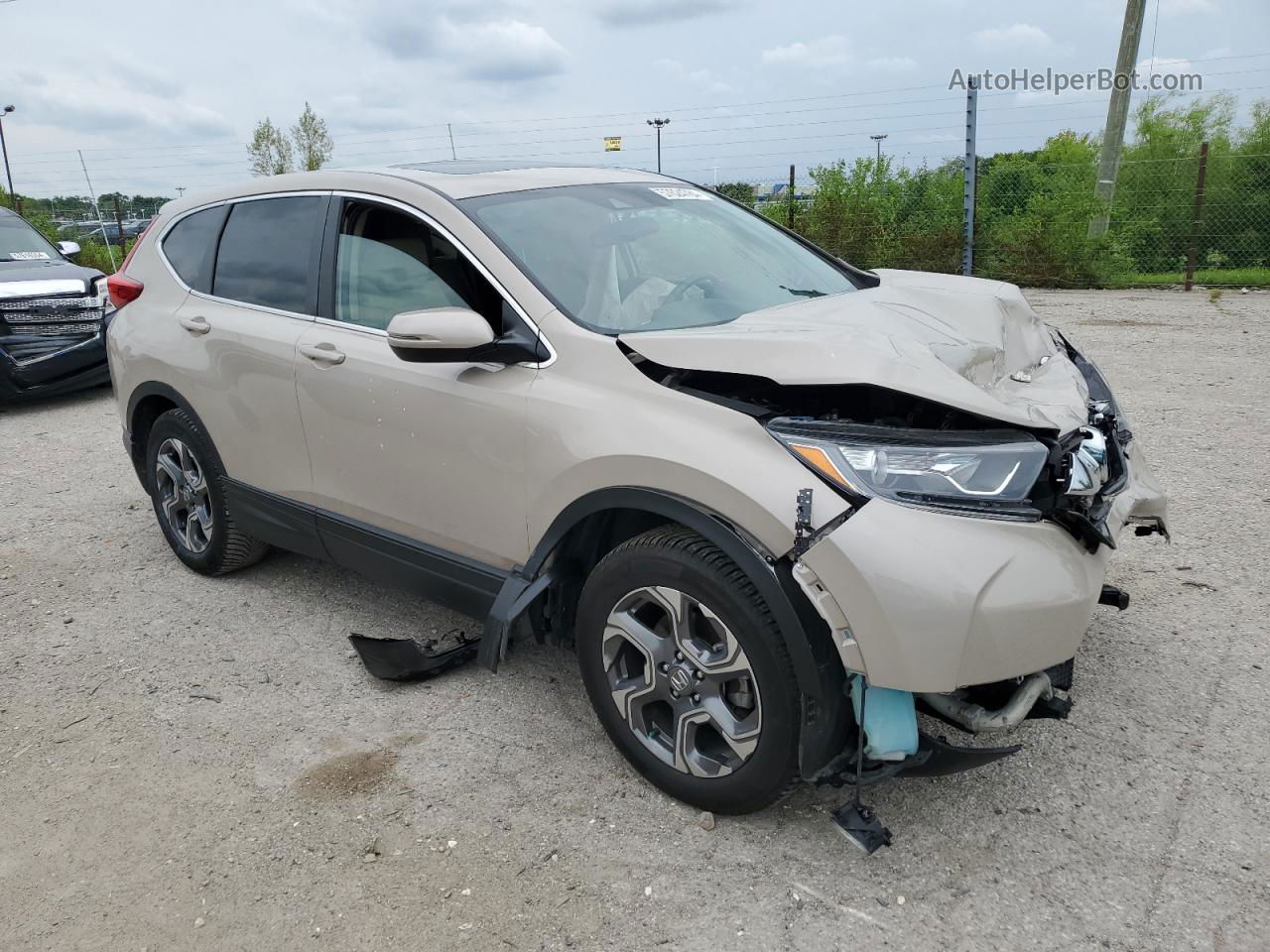 2018 Honda Cr-v Exl Beige vin: 5J6RW2H87JL016296