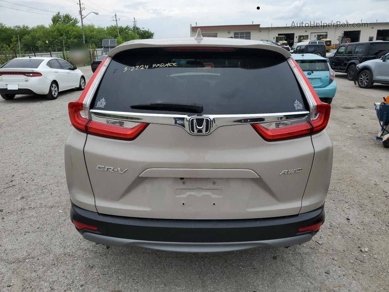 2018 Honda Cr-v Exl Бежевый vin: 5J6RW2H87JL016296