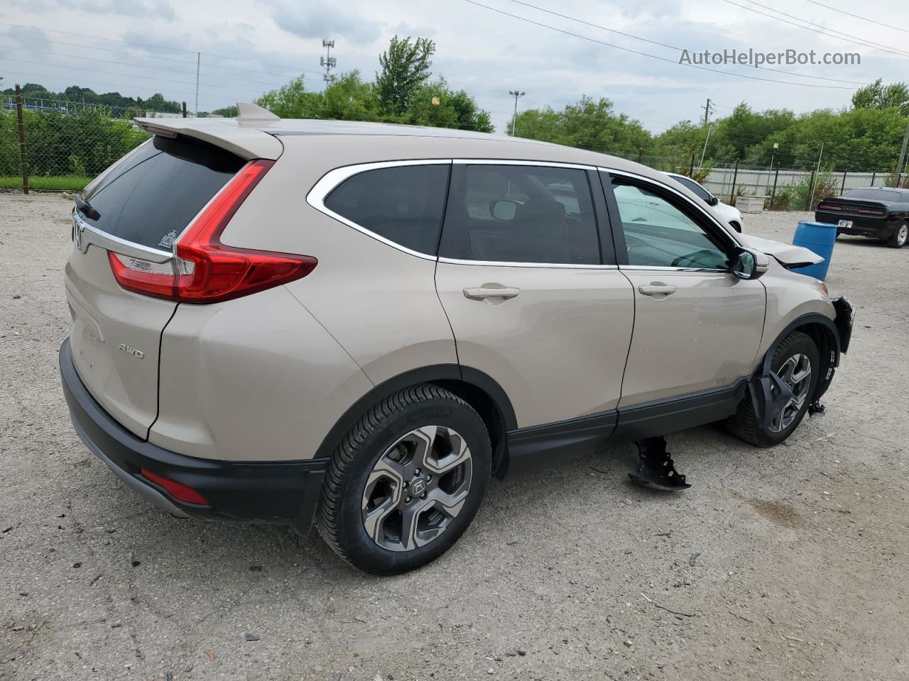 2018 Honda Cr-v Exl Бежевый vin: 5J6RW2H87JL016296