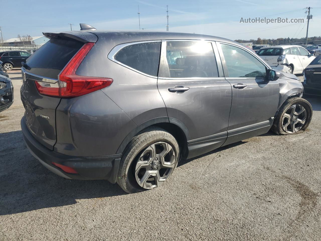 2019 Honda Cr-v Exl Gray vin: 5J6RW2H87KA015341