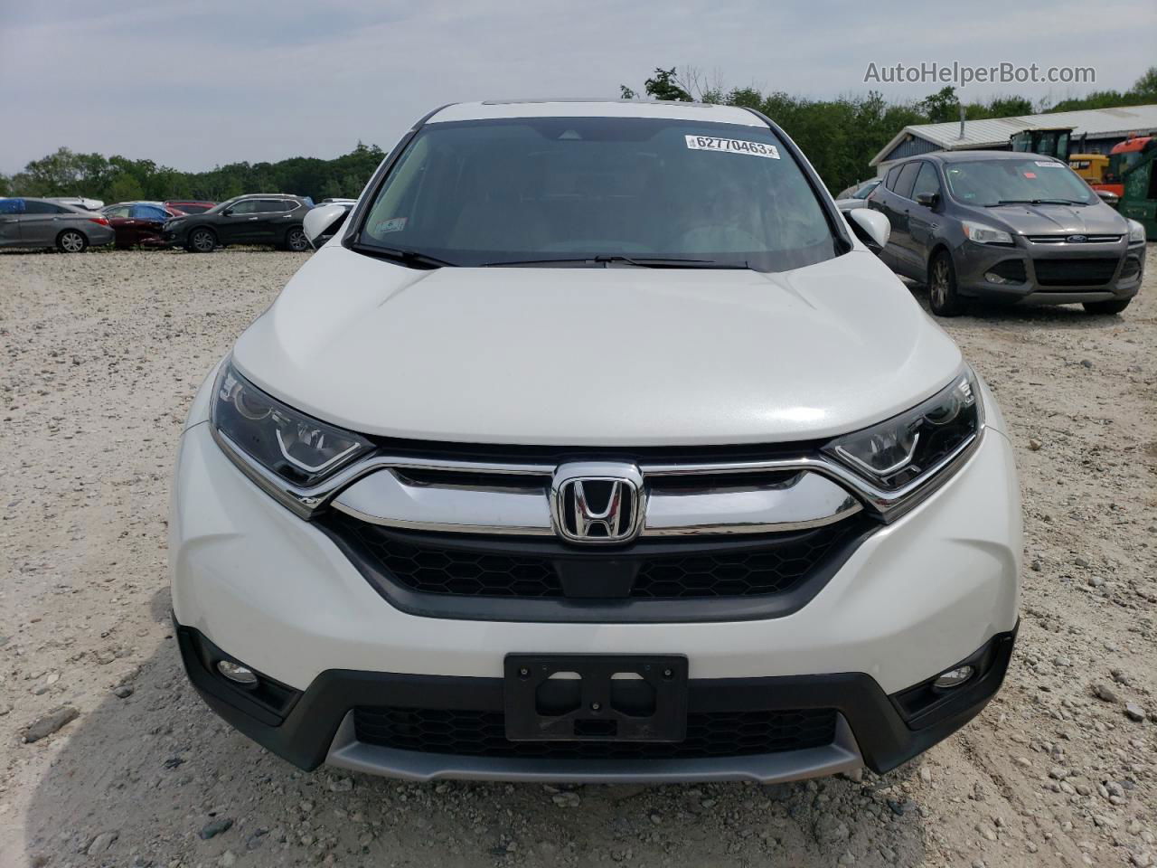 2019 Honda Cr-v Exl White vin: 5J6RW2H89KA013803