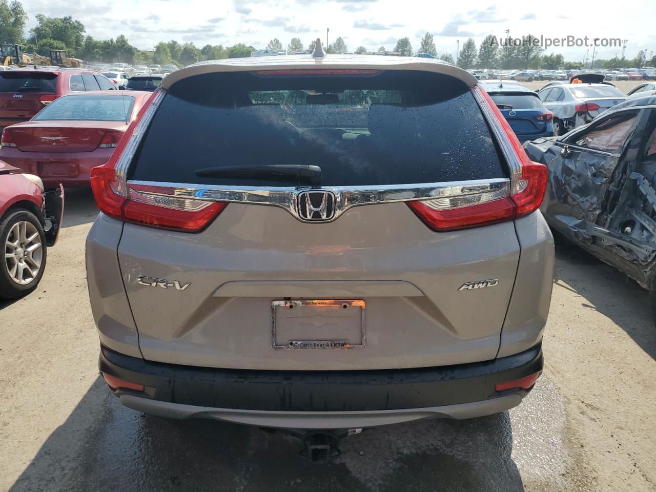 2017 Honda Cr-v Exl Бежевый vin: 5J6RW2H8XHL036679