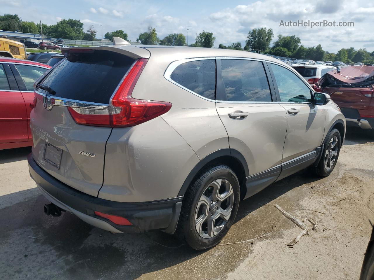 2017 Honda Cr-v Exl Бежевый vin: 5J6RW2H8XHL036679