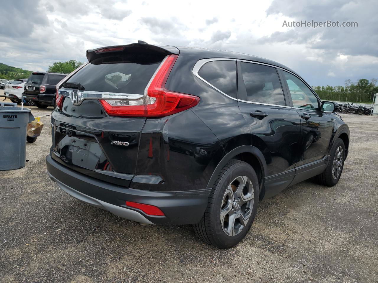 2017 Honda Cr-v Exl Черный vin: 5J6RW2H8XHL076888