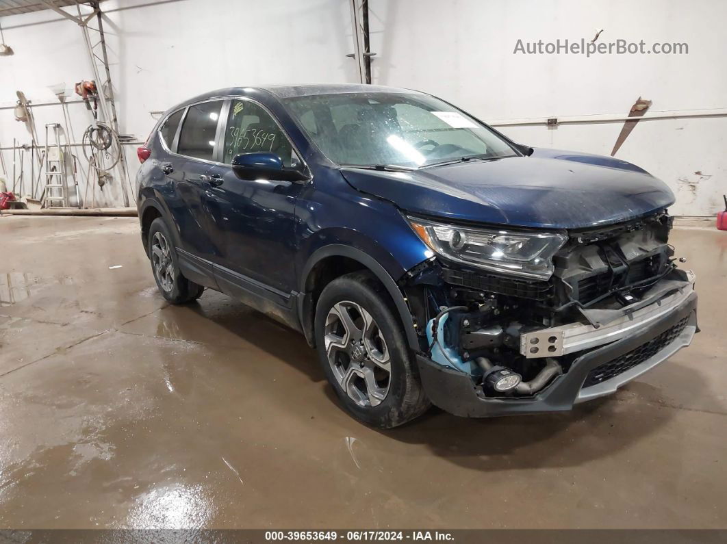 2019 Honda Cr-v Ex-l Blue vin: 5J6RW2H8XKL001759