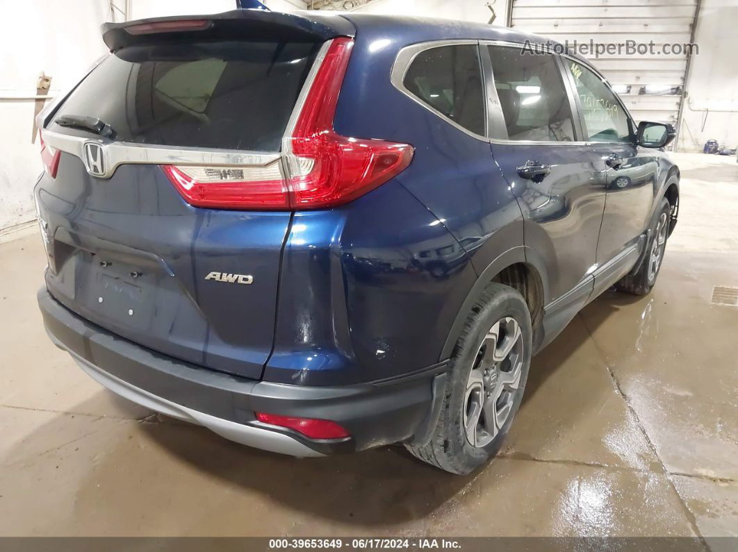 2019 Honda Cr-v Ex-l Blue vin: 5J6RW2H8XKL001759