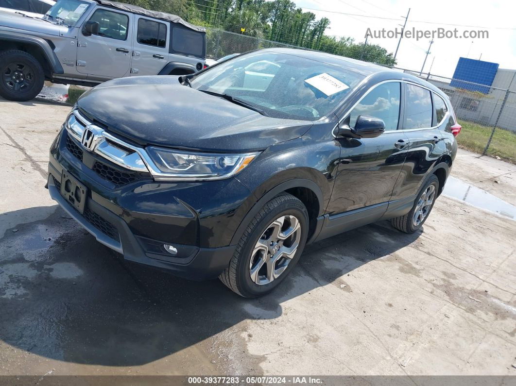 2019 Honda Cr-v Ex-l Black vin: 5J6RW2H8XKL033515