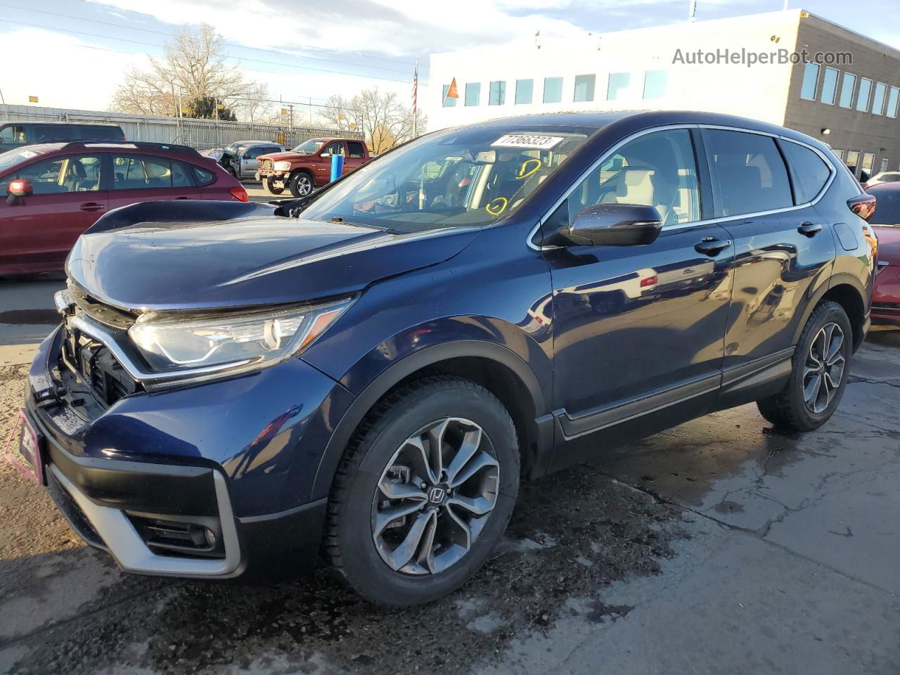 2020 Honda Cr-v Exl Blue vin: 5J6RW2H8XLA005436