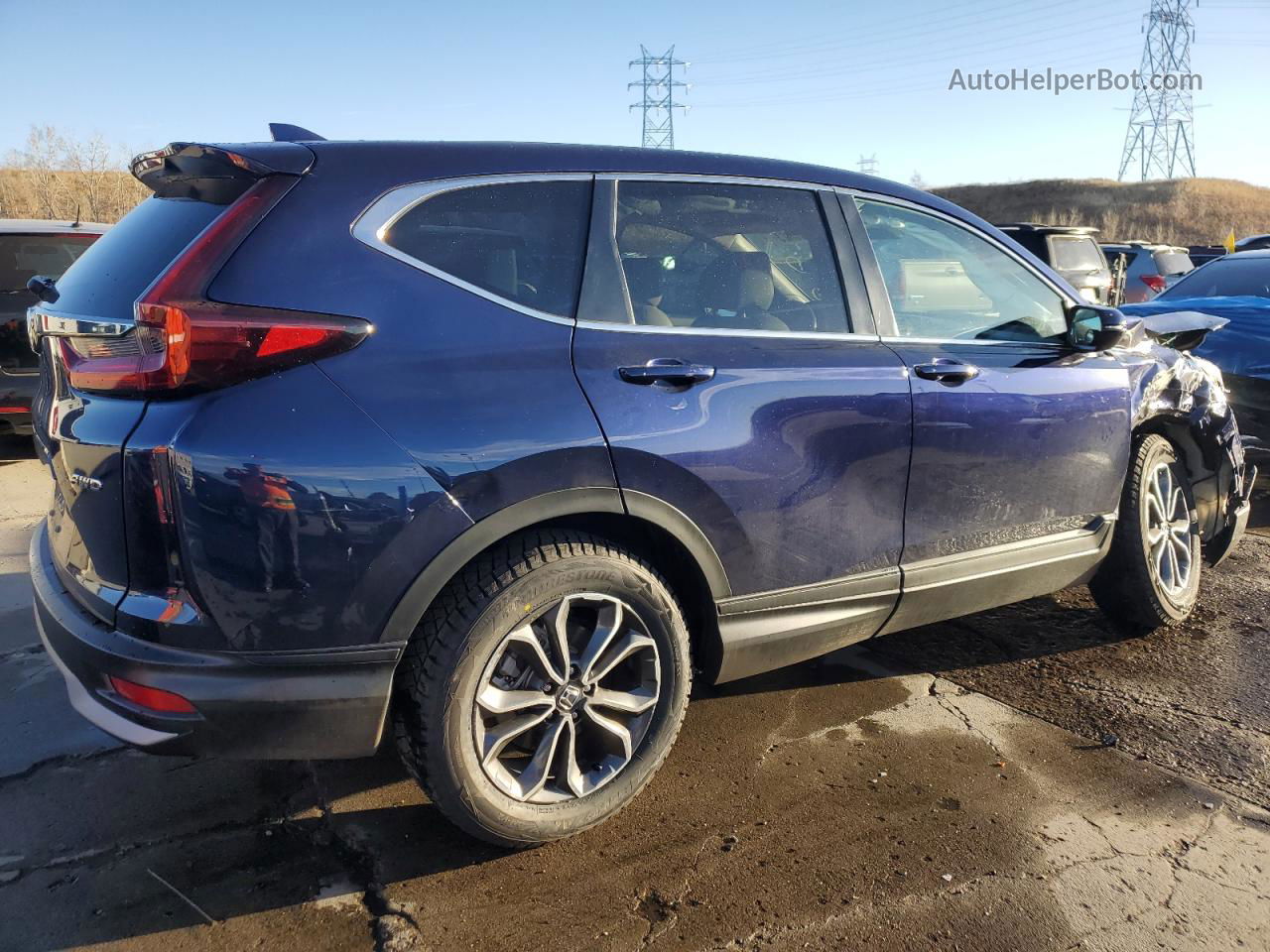 2020 Honda Cr-v Exl Blue vin: 5J6RW2H8XLA005436