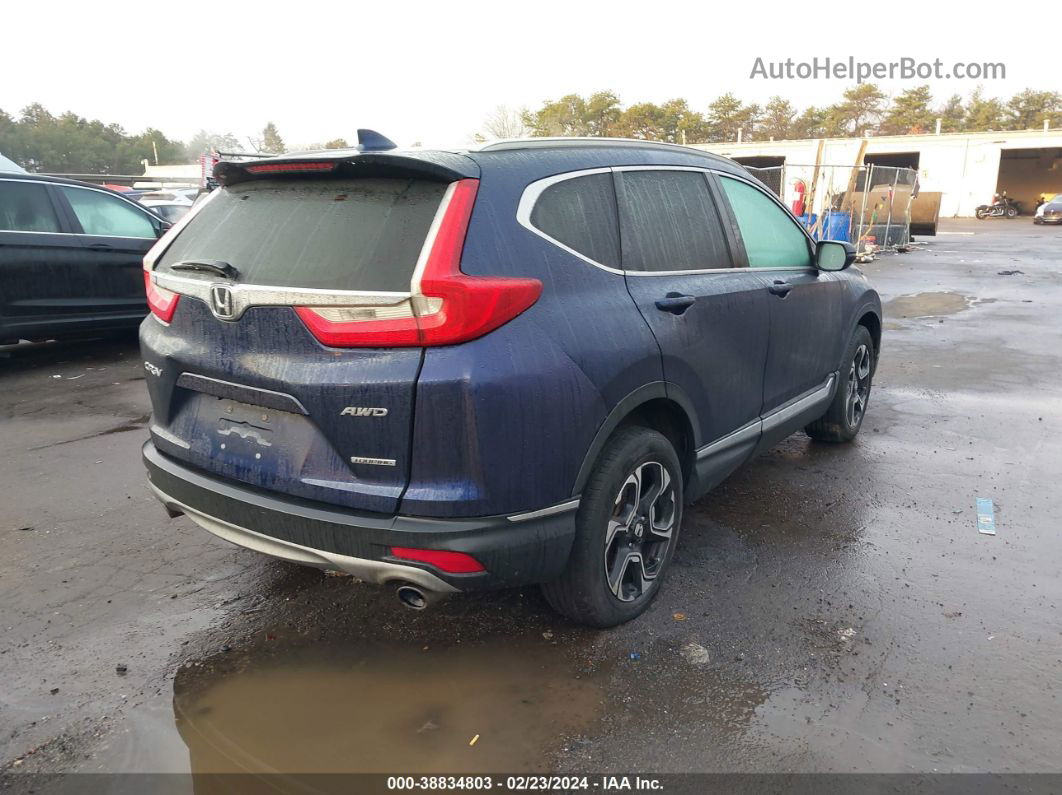 2017 Honda Cr-v Touring Blue vin: 5J6RW2H90HL003683