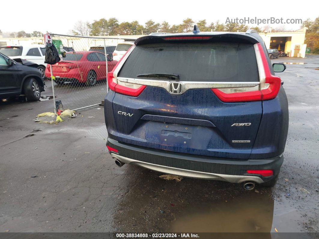 2017 Honda Cr-v Touring Blue vin: 5J6RW2H90HL003683