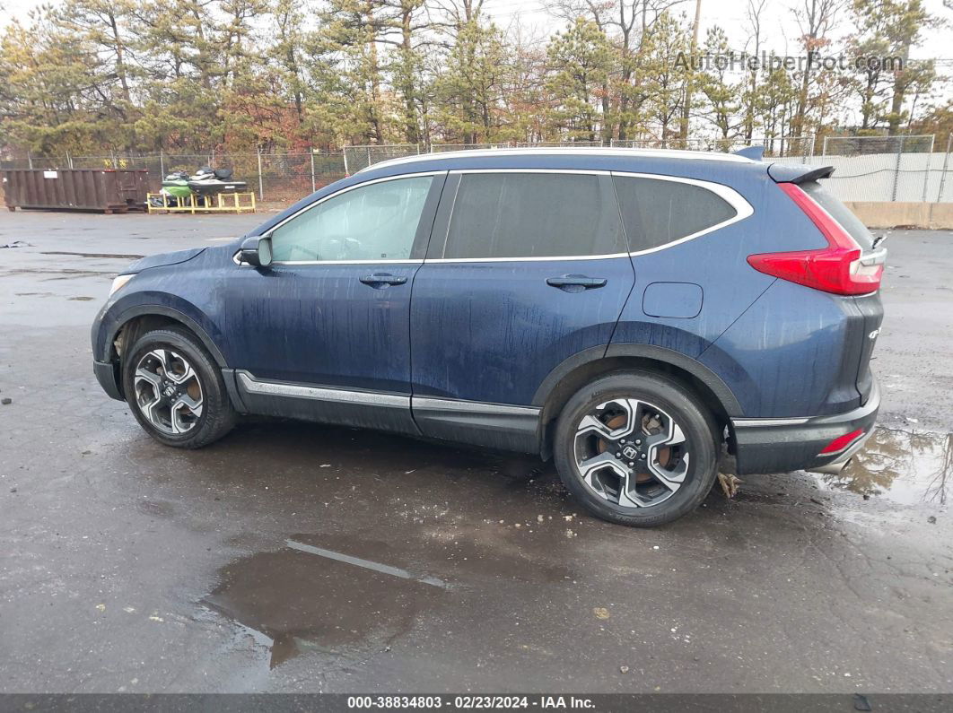 2017 Honda Cr-v Touring Blue vin: 5J6RW2H90HL003683