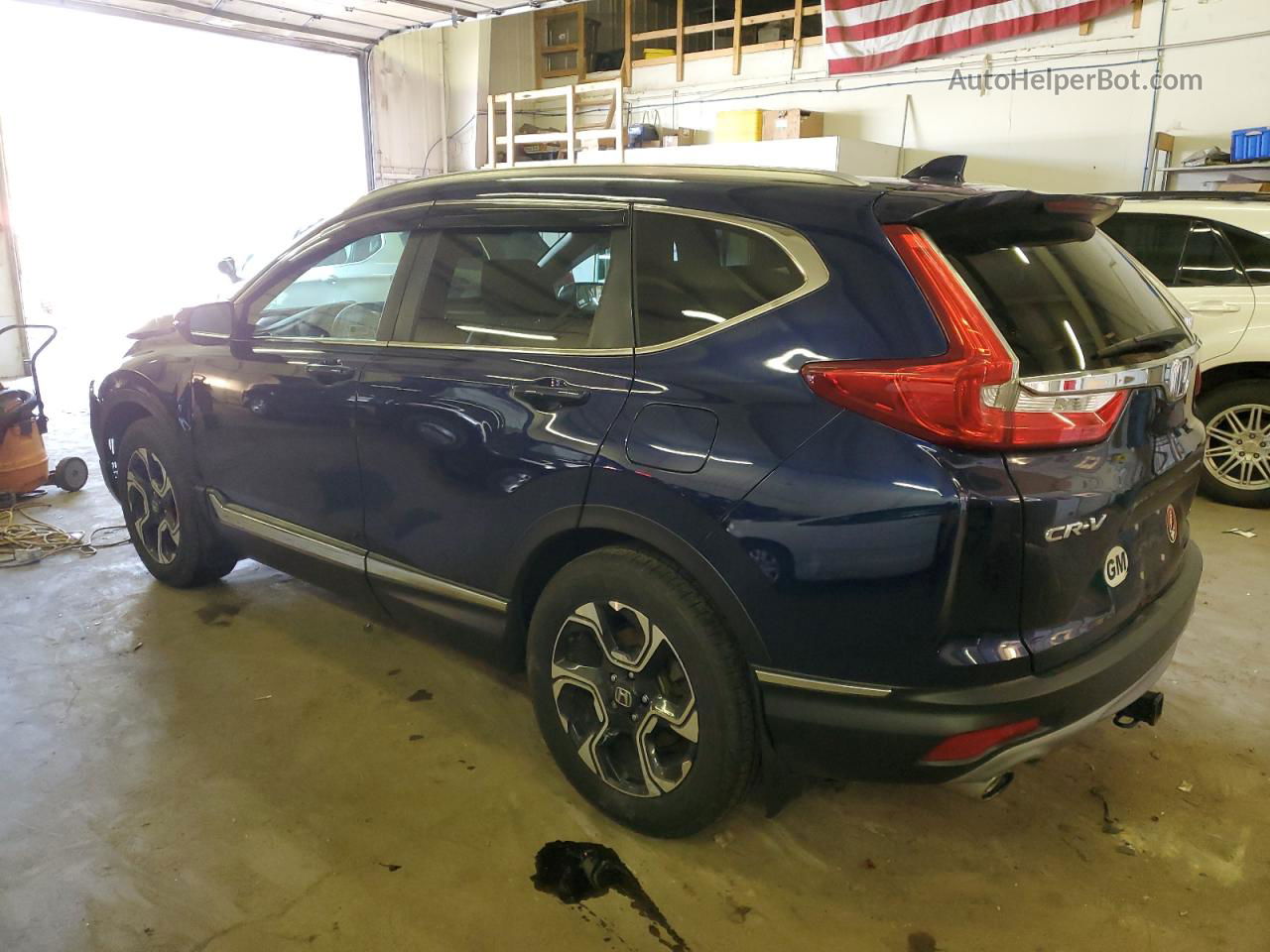 2017 Honda Cr-v Touring Blue vin: 5J6RW2H90HL024050