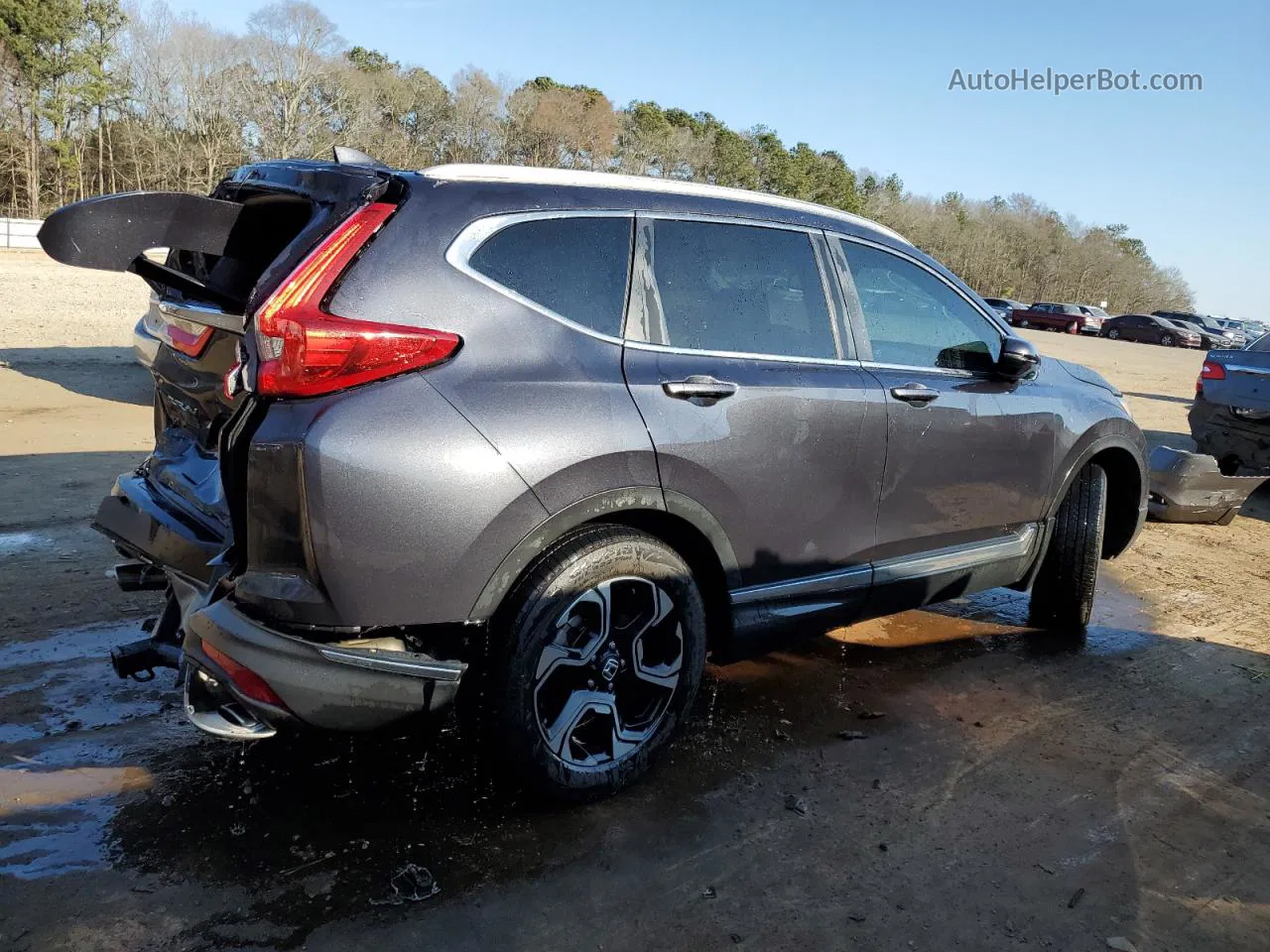 2017 Honda Cr-v Touring Серый vin: 5J6RW2H92HL032182