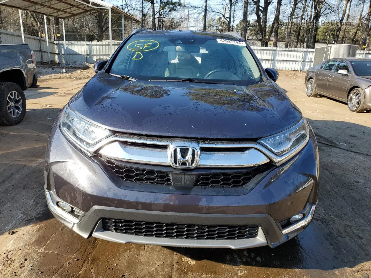 2017 Honda Cr-v Touring Gray vin: 5J6RW2H92HL032182