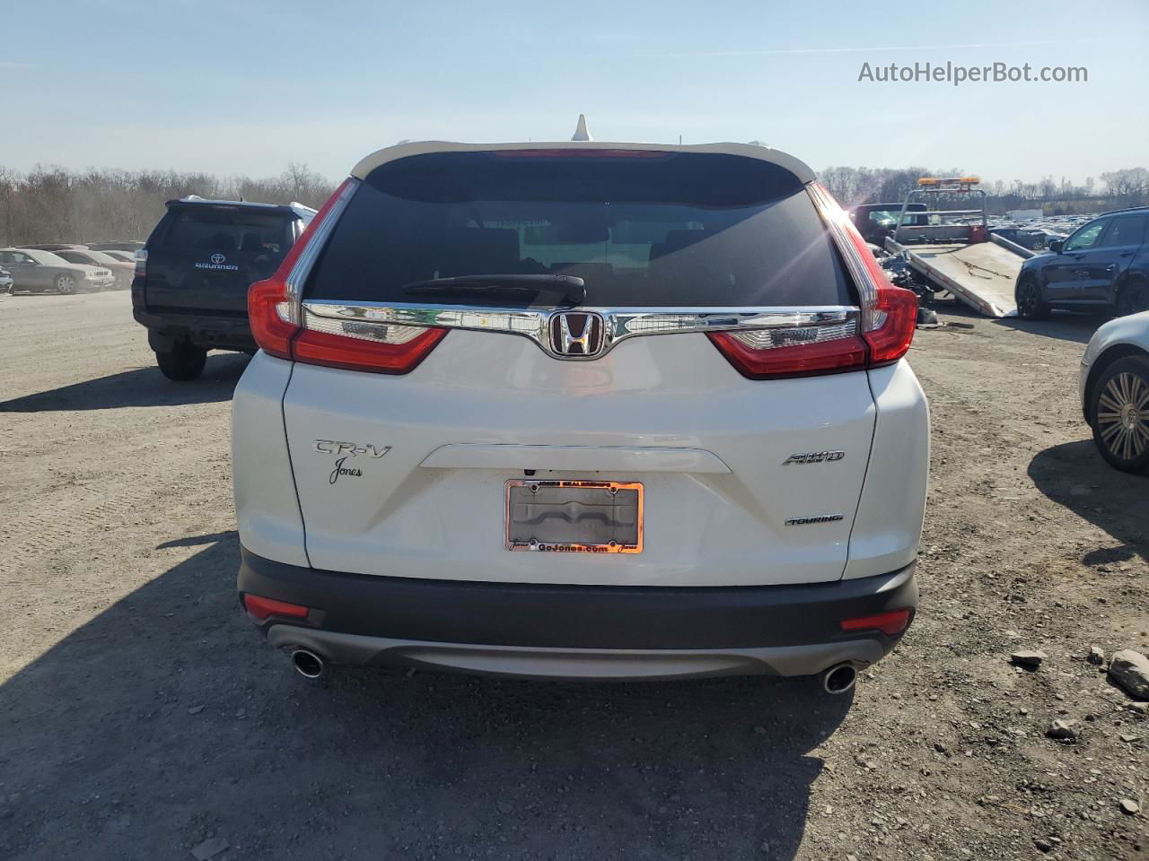 2017 Honda Cr-v Touring White vin: 5J6RW2H93HL001698