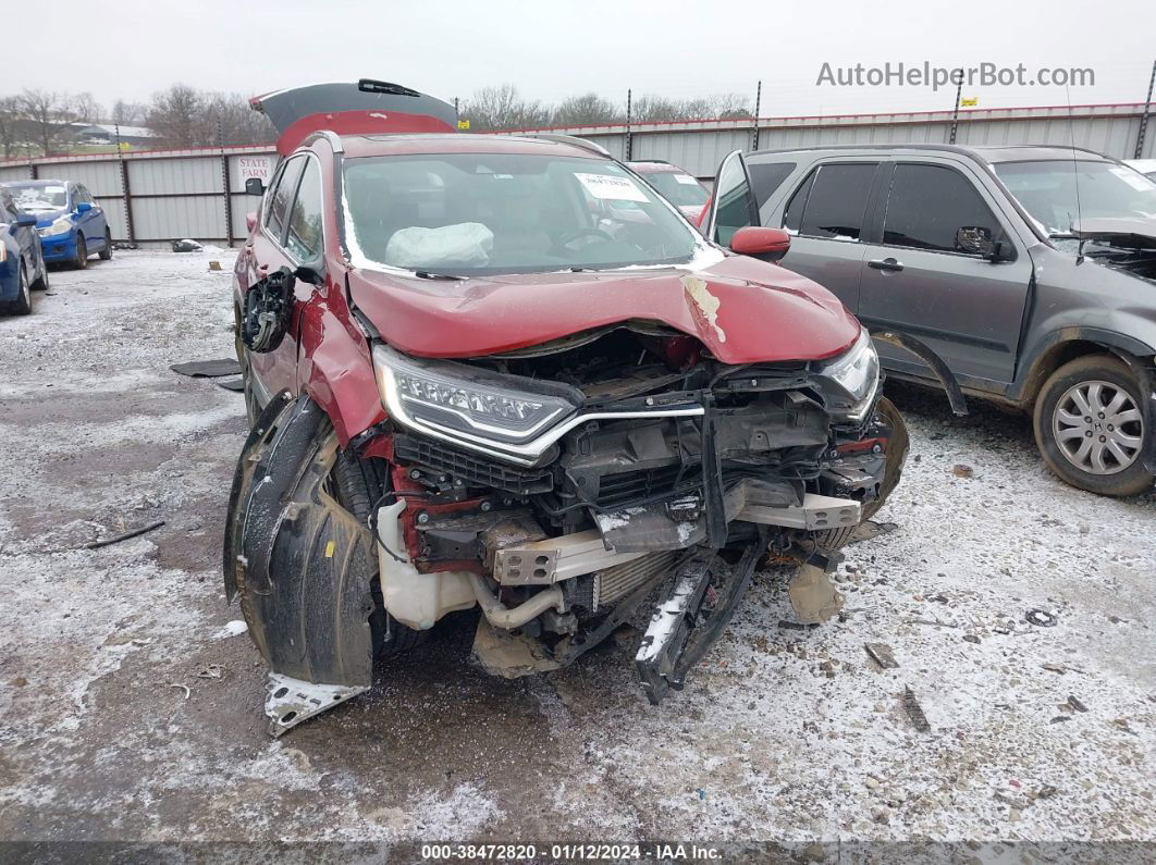 2018 Honda Cr-v Touring Red vin: 5J6RW2H93JL010567